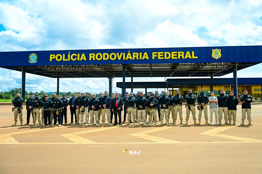 Foto Posto da Polícia Rodoviária Federal construído pela Via Brasil BR-163 é inaugurado em Trairão (PA)